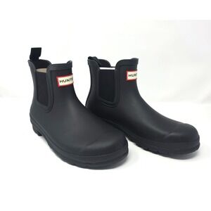 Hunter Chelsea Boot, Size Womens 6- Black